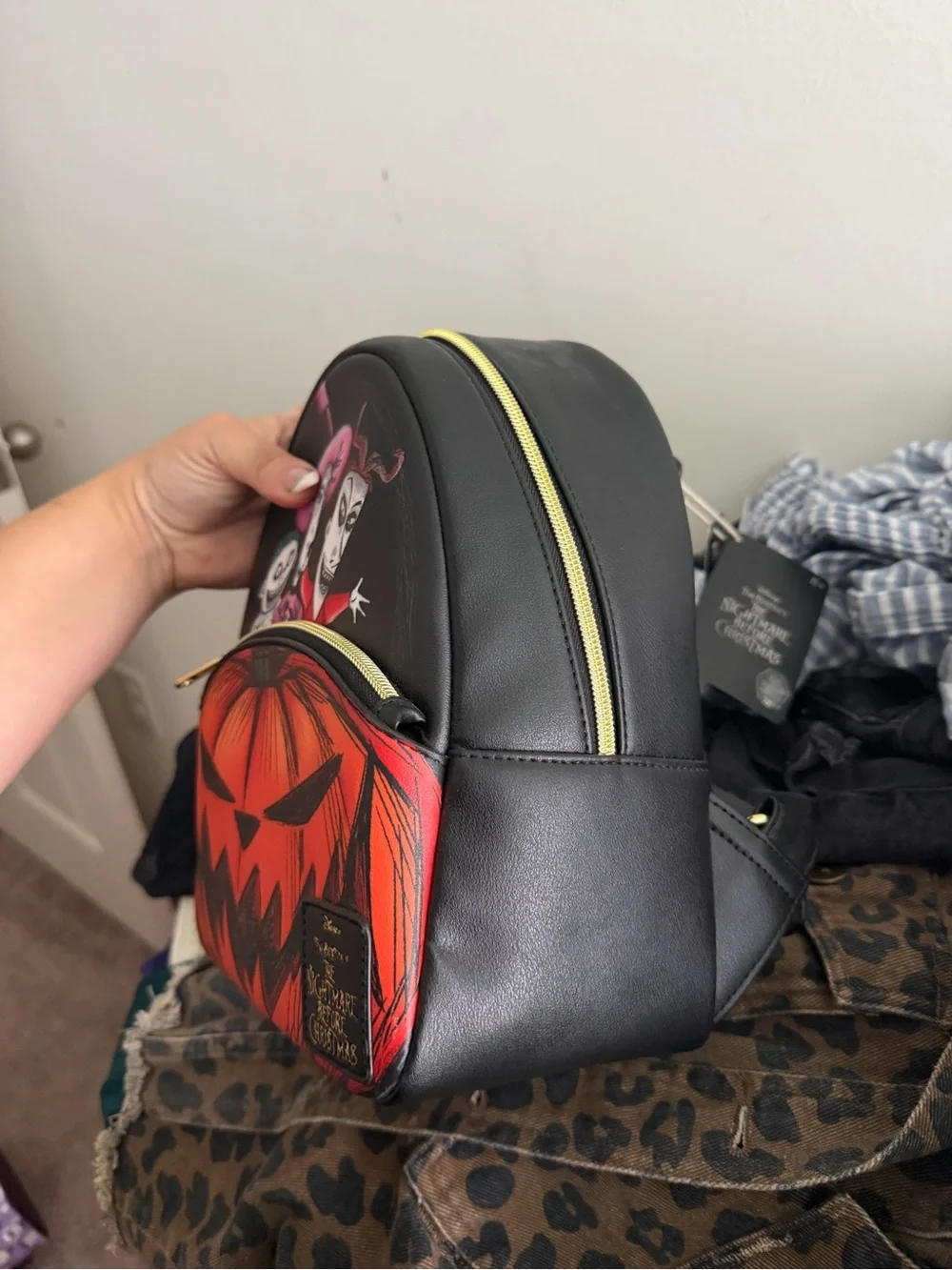 The Nightmare Before Christmas Pumpkin Mini Backpack NWT